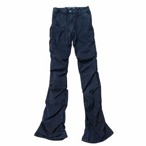 Maniere De Voir Black Tacked Flare Jeans